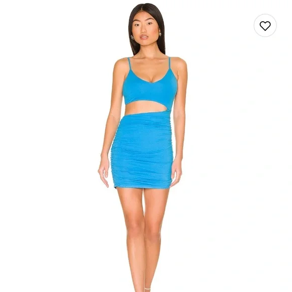macy's party blue dress Blue Dress With Cutouts | Purple Door Boutique main image 0